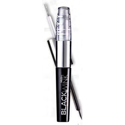 Mistine Black & Wink Eyeliner มิสทีน แบล็ค แอนด์ วิ้งค์ อายไลเนอร์สีดำสนิท พร้อมสีเงินประกายวิ้งค์
