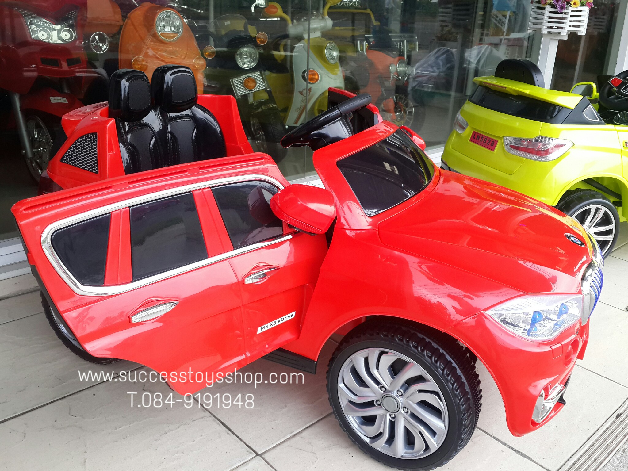 รถ BMW-X5 (2มอเตอร์) สีแดง