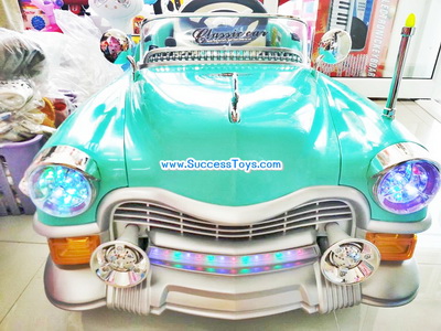 รถแบตเตอรี่เด็กนั่ง รุ่น LN5018 รถโบราคลาสสิค มี 3 สี ครีม เขียว แดง
