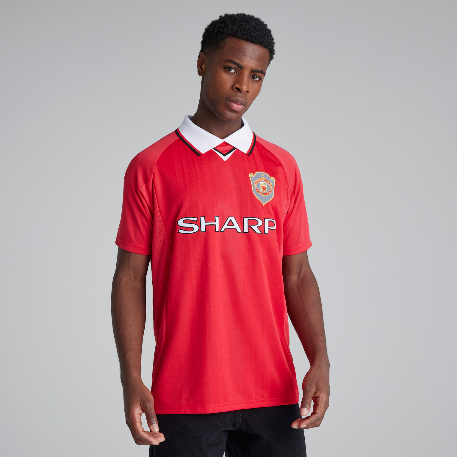 เสื้อย้อนยุคแมนเชสเตอร์ ยูไนเต็ด 1999 Retro Champions League Final ของแท้