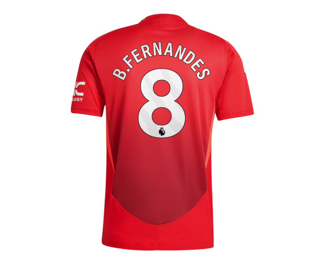 เสื้อแมนเชสเตอร์ ยูไนเต็ด 2024 2025 ทีมเหย้ารุ่นเวอร์ชั่นนักเตะ B.Fernandes 8 ของแท้