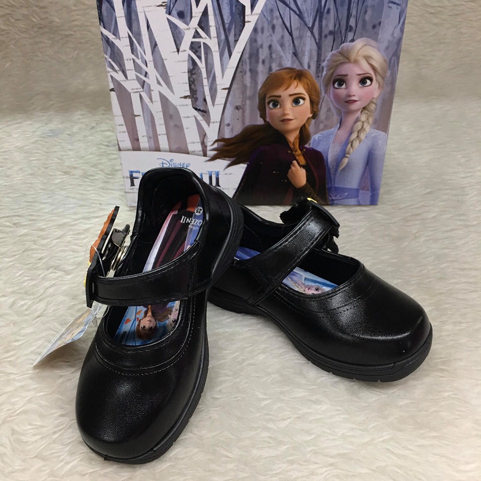รองเท้านักเรียน Chappy Frozen II สีดำ