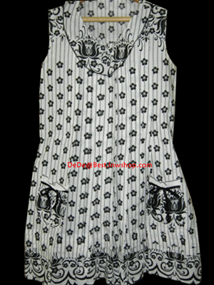 แถมให้คุณนาค่ะ D16:2nd hand dress เดรสสั้นแขนกุด ลายกราฟฟิคและดอกไม้❤