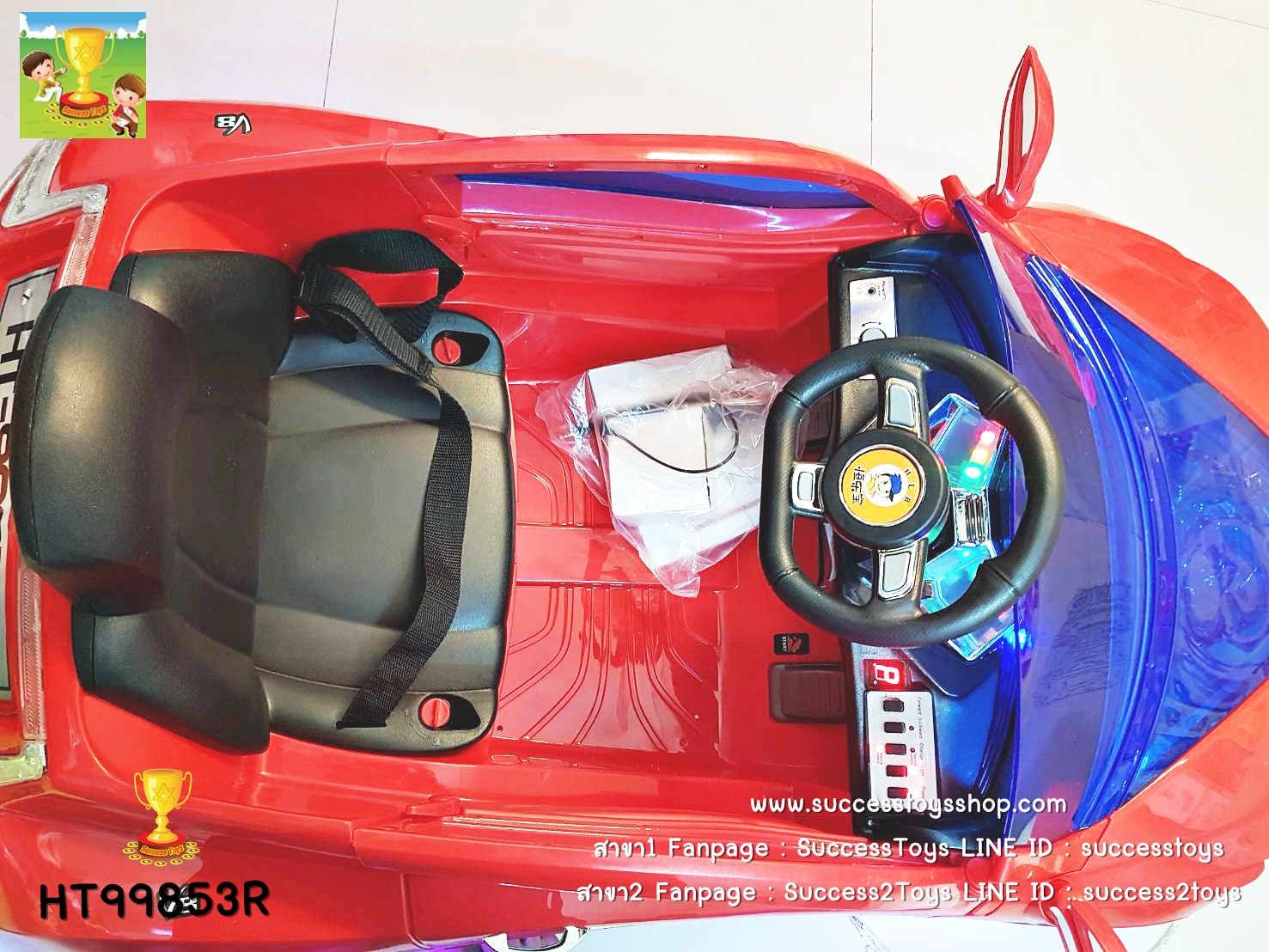 HT99853 รถแบตเตอรี่เด็กนั่งไฟฟ้า ยี่ห้อ BMW V8 มี3สี แดง ขาว ดำ