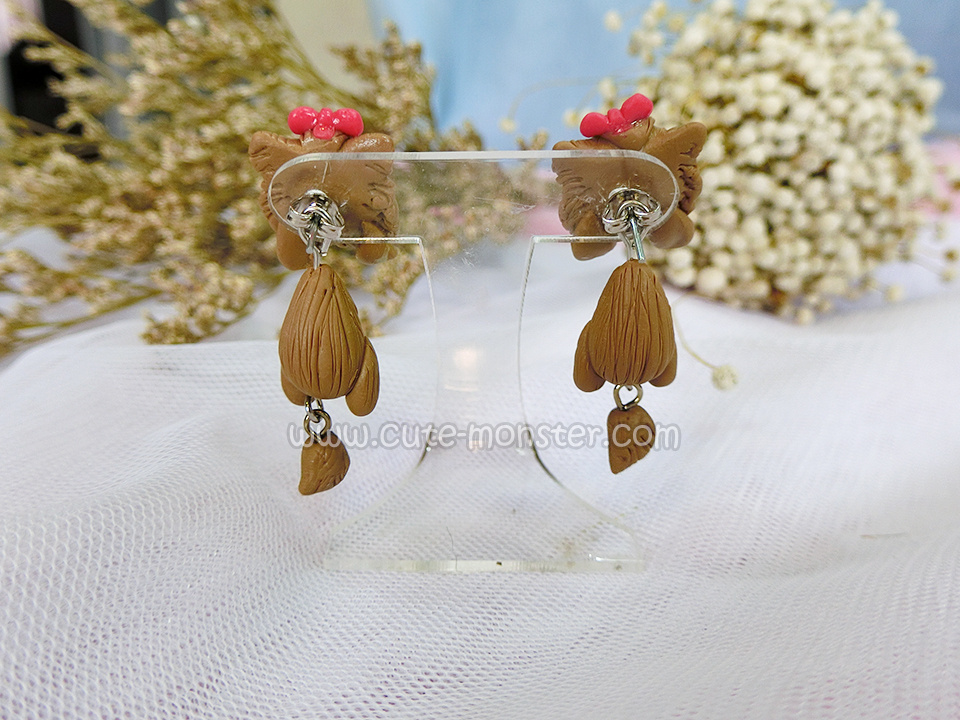 ต่างหู น้องหมา ยอร์คเชีย Yorkshire Terrier Earrings
