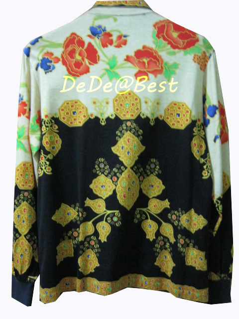 ขายแล้วค่ะ T38:Vintage top เสื้อวินเทจลายอัญมณีสวย❤