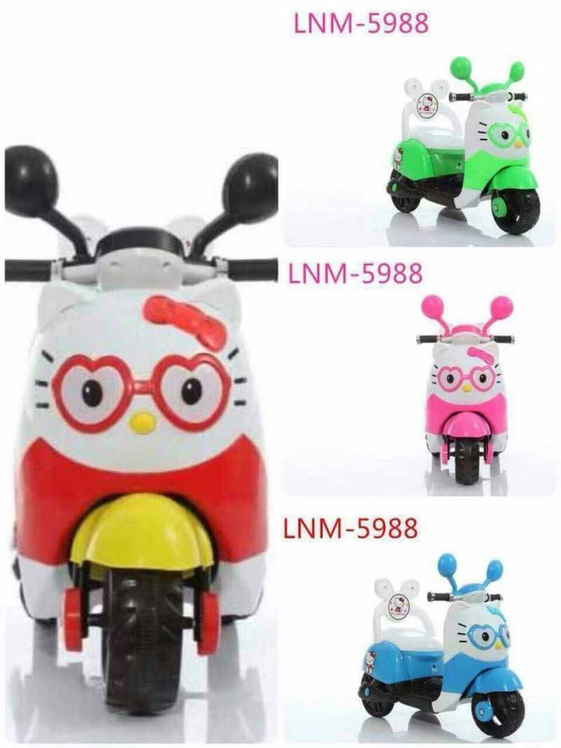 LNM5988R รถมอเตอร์ไซค์คิตตี้ (usb/sd/mp3)