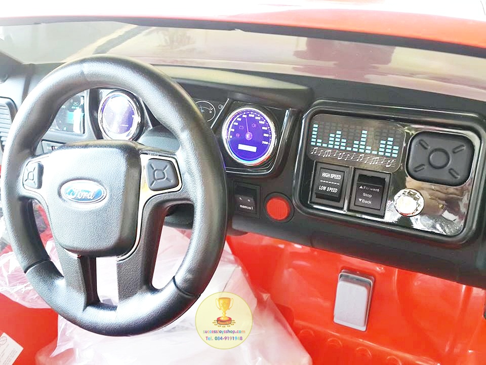 DK3646OR รถแบตเตอรี่ รถกระบะฟอร์ด FORD RANGER 2มอเตอร์ แบต 12V มีโช๊ค มี5สี แดง ขาว ดำ ส้ม ชมพู