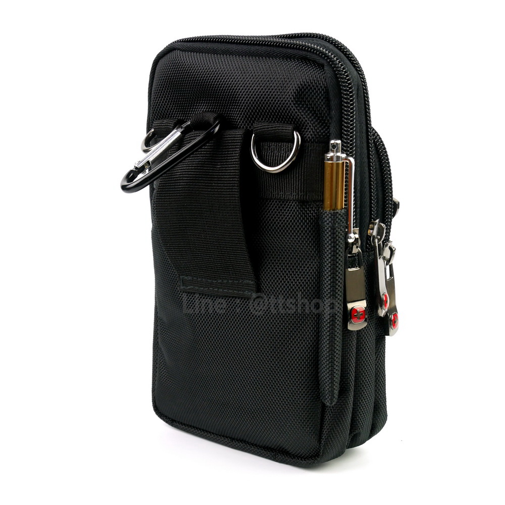 DAKAR กระเป๋าหนังคาดเอว ใบใหญ่ แนวตั้ง ใส่มือถือขนาด 5 - 6.5 นิ้ว (0611)