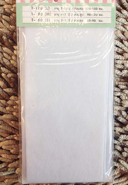 ถุงน่องเด็ก เชอรีล่อน size S M L สำหรับวัย 2-10 ปี มีสีขาว, ดำ, เนื้อ