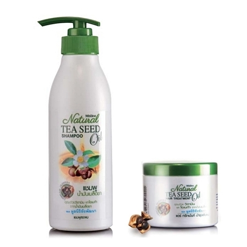 *พร้อมส่ง* Mistine Natural Tea Seed Oil Hair Series Shampoo & Conditioner แชมพูครีมนวดสูตรน้ำมันจากเมล็ดชา ที่อุดมไปด้วยโอเมก้า 3, 6 และ 9 จึงช่วยบำรุงเส้นผมให้นุ่มสลวย ดำเป็นเงางามตามธรรมชาติ