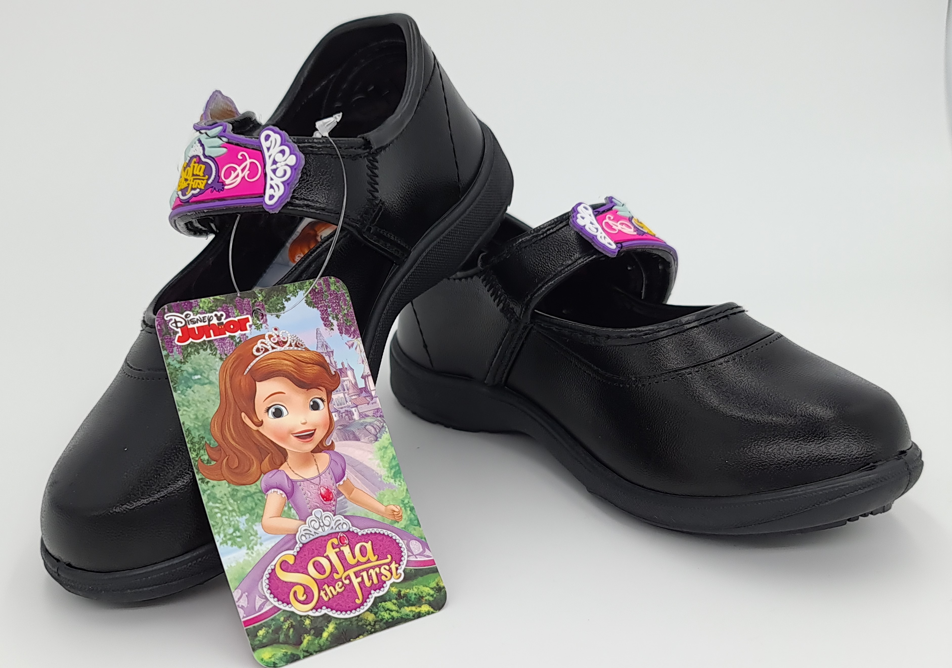 รองเท้านักเรียน สีดำ CHAPPY Sofia the first (โซเฟีย) เจ้าหญิง