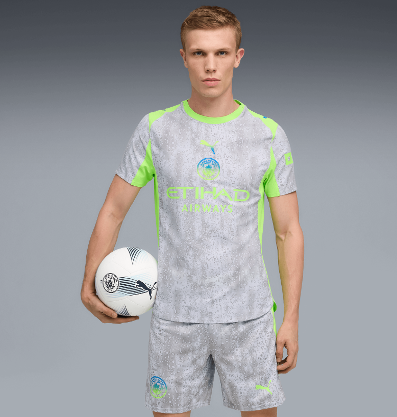 เสื้อแมนเชสเตอร์ ซิตี้ 2025 2026 ชุดที่3 Authentic Third Jersey 2025/26 เวอร์ชั่นนักเตะในกล่องของขวัญของแท้