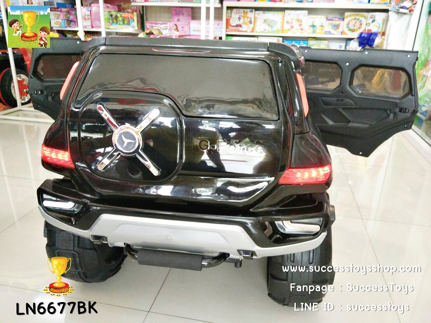 LN6677 รถจิ๊ฟแบตเตอรี่เด็กนั่งไฟฟ้า ยี่ห้อ BMW ซีรีย์5 มี 3 สี แดง ขาว เหลือง