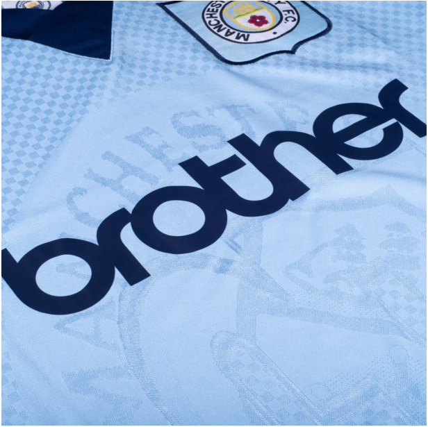 เสื้อเรทโรย้อนยุคแมนเชสเตอร์ ซิตี้ 1996 No7 Kinkladze ของแท้