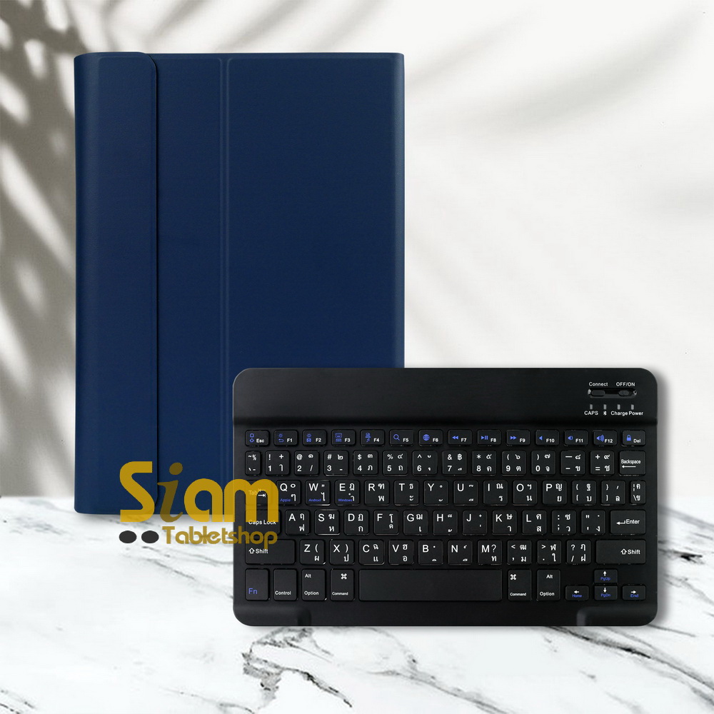 [แป้นไทย 🇹🇭 ] เคสคีย์บอร์ด บลูทูธ ไร้สาย มีรางปากกา เคส Samsung Galaxy Tab S7 Plus / S7 FE