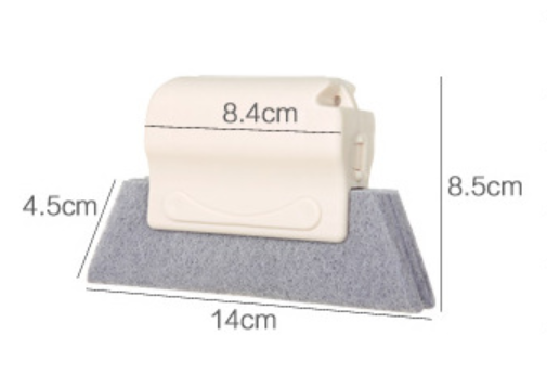 ที่ทำความสะอาด ร่องหน้าต่างบานเลื่อน และมุมต่างๆ สีเทา