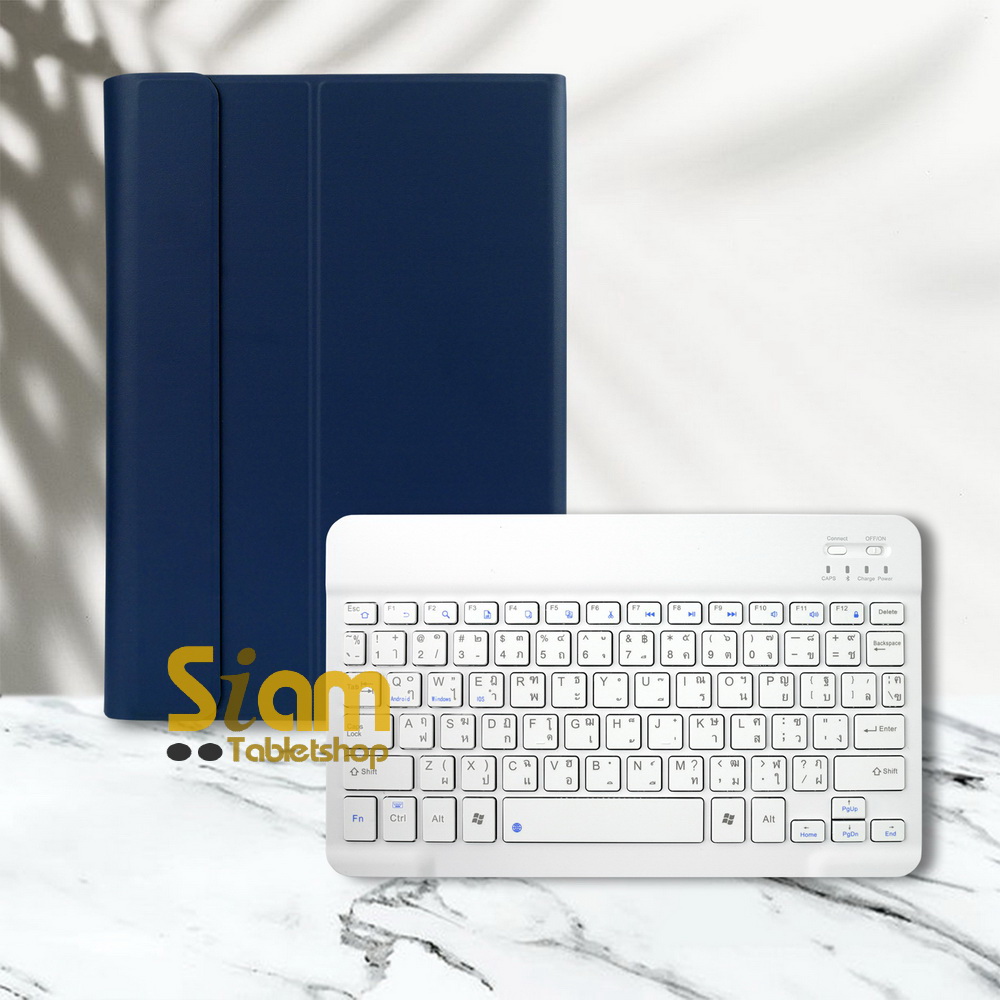 [แป้นไทย 🇹🇭 ] เคสคีย์บอร์ด บลูทูธ ไร้สาย มีรางปากกา เคส Samsung Galaxy Tab S7 Plus / S7 FE