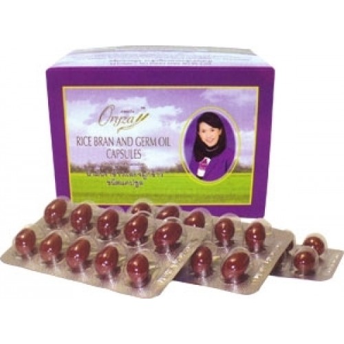 น้ำมันรำข้าวและจมูกข้าว อมตะออไรซ่า Amata Oryza Rice Bran and Germ Oil มี 60 แคปซูล