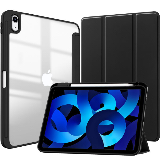 Smart Slim เคส iPad A16 GEN11 / GEN 10 ขอบกันกระแทก หลังใส