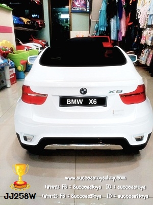 JJ258Wรถแบตเตอรี่เด็กนั่ง รุ่น BMW-X6 เปิดประตูได้ ลิขสิทธิ์แท้ BMW มี 4 สี แดง ดำ ขาว น้ำเงิน