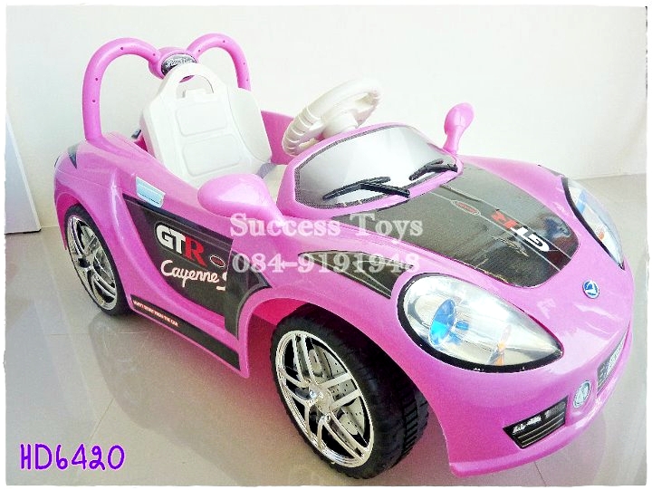 รถแบตเตอรี่เด็กนั่ง รุ่น HD6420 มี 4 สี ขาว ชมพู แดง เหลือง