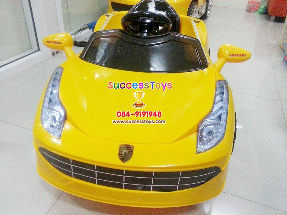 LN5620Y รถแบตเตอรี่เด็กนั่งไฟฟ้า ยี่ห้อเฟอรารี่ สีเหลือง