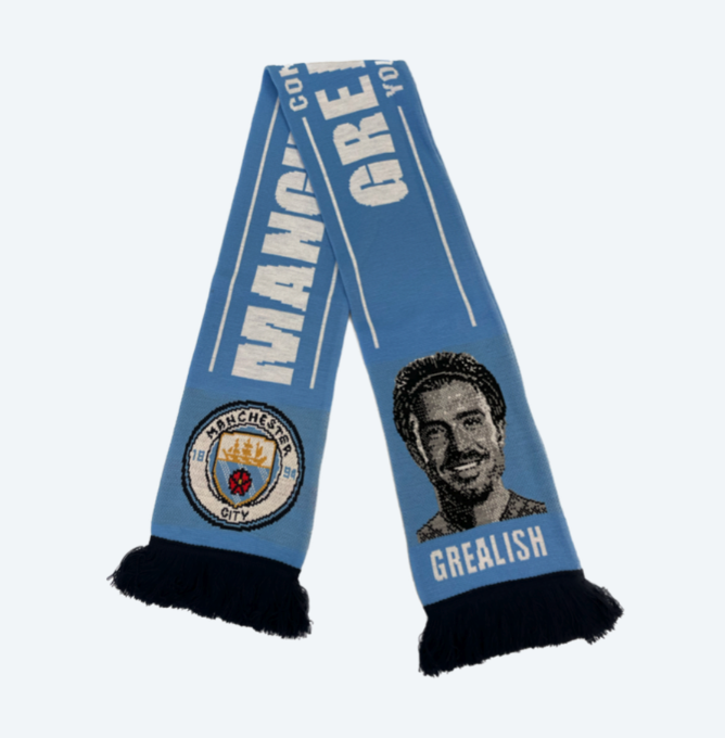ผ้าพันคอแมนเชสเตอร์ ซิตี้ Grealish Face Scarf ของแท้