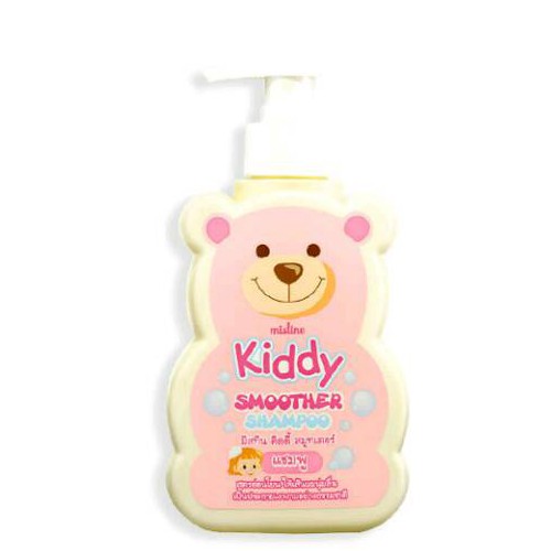 Mistine Kiddy SMOOTHER Shampoo & Conditioner มิสทีน คิดส์ ดี้ สมูทเตอร์ แชมพูและครีมนวดผม รวมสารสกัดจากธรรมชาติ 3 ชนิด ช่วยให้ผมนุ่มลื่น หวีง่าย ไม่พันกัน