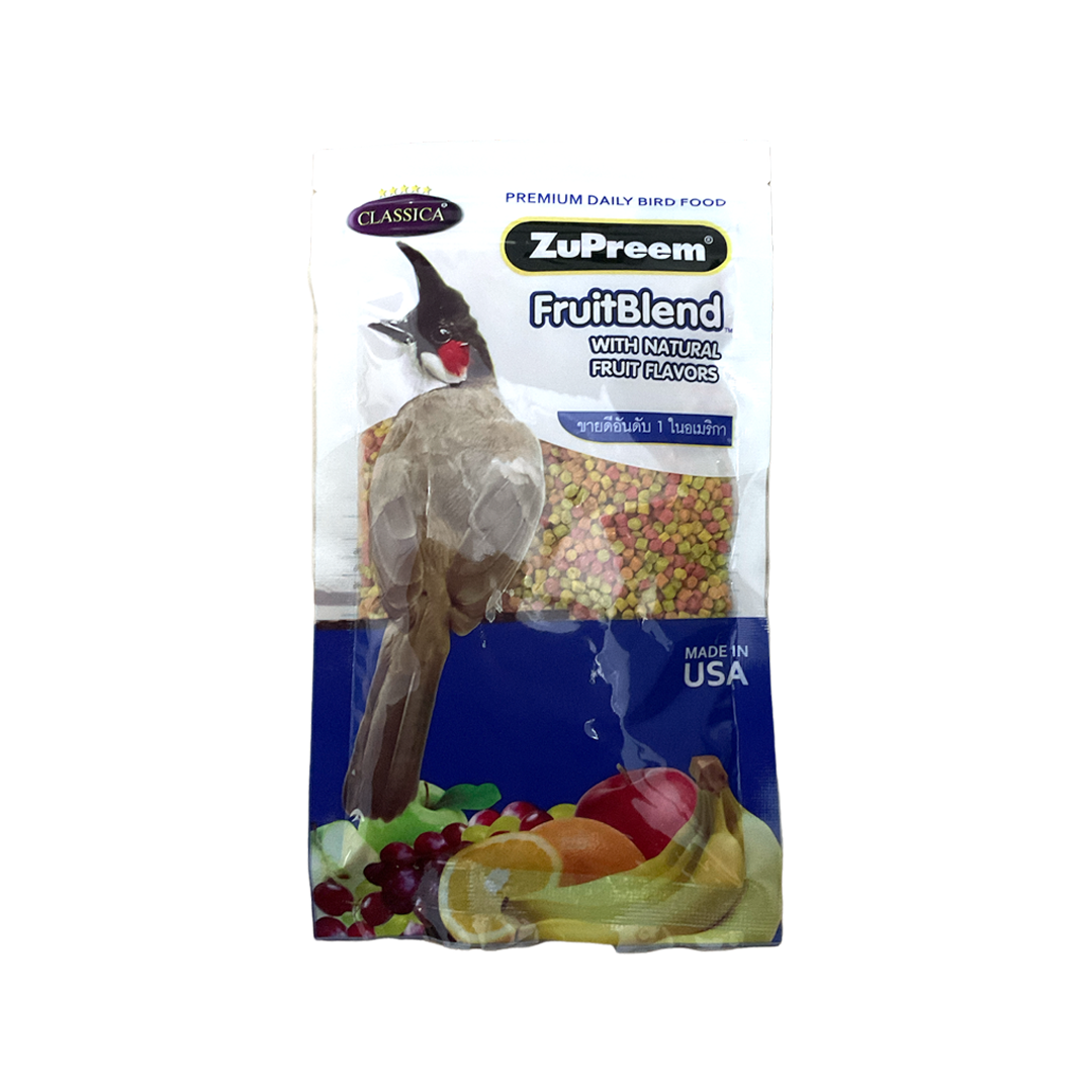คลาซิก้า อาหารผลไม้รวม นกกรงหัวจุก สั่งซื้อ 1 โหล 307 บาท พิเศษ!!!! สั่งซื้อ 1 ลัง / 100 ซอง 2,400 บาท