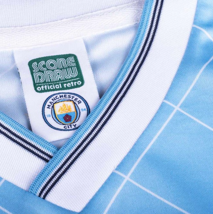 เสื้อเรทโรย้อนยุคแมนเชสเตอร์ ซิตี้ 1988 Retro Football ของแท้