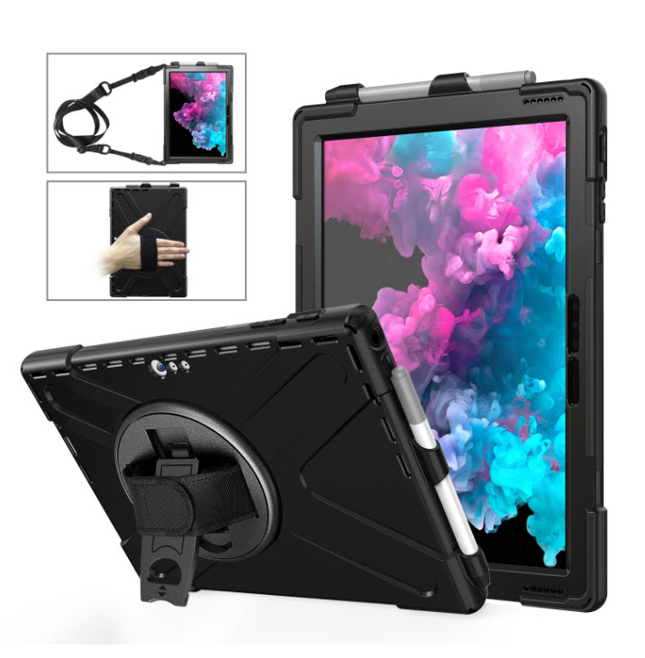 [Multi Function] เคสกันกระแทก เคส Microsoft Surface Pro 4/5/6/7 พร้อมสายสะพาย