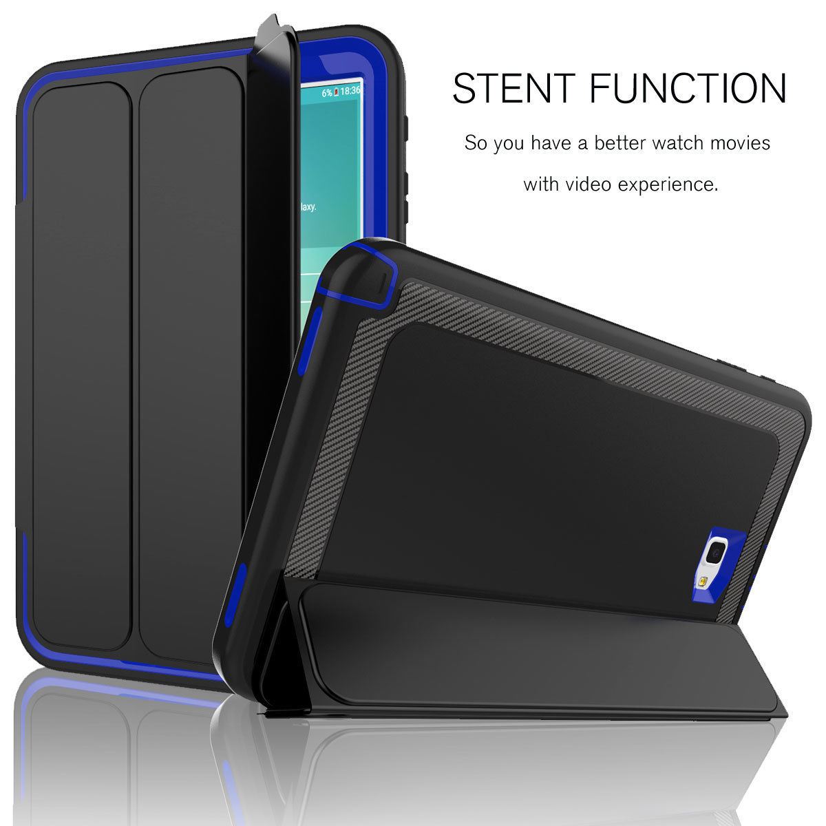 เคส Samsung Galaxy Tab A 10.1 2016 รุ่นไม่มีปากกา ซื้อจากประเทศ รุ่นกันกระแทก ถอดปกได้