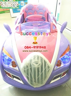 รถแบตเตอรี่เด็กนั่ง รุ่น HD5659 ยี่ห้อ อัลฟ่าโรมิโอ มี 2 สี ชมพูม่วง แดงดำ