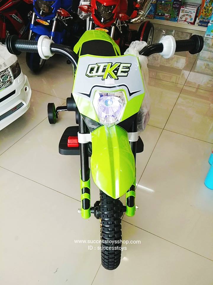 3187รถมอเตอร์ไซค์วิบากไฟฟ้า (ล้อเติมลม) มี 4สี : แดง เขียว ส้ม ฟ้า