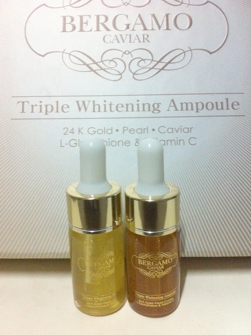 Bergamo 24K Gold Pearl Caviar Serum 2 ขวด