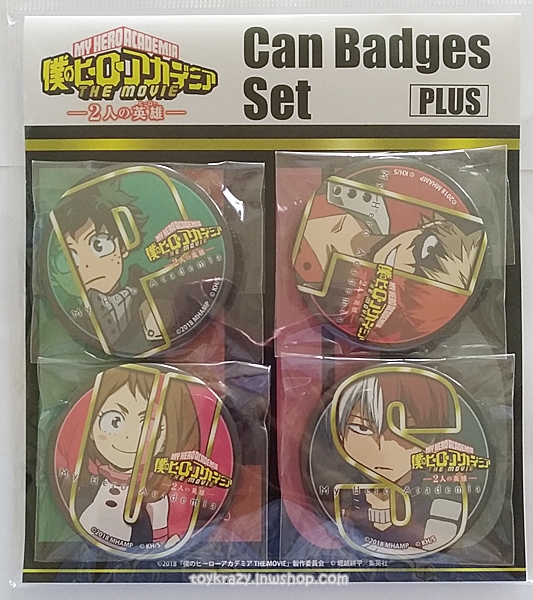 เซตเข็มกลัด 4 ชิ้น My Hero Academia