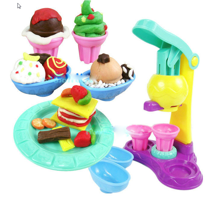 ของเล่นทำไอศครีม พร้อมแป้งโดว์ 5 กระปุก