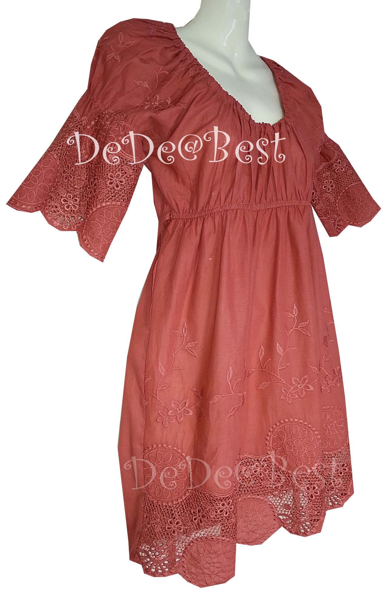 ขายแล้วค่ะ T72:First-hand top เสื้อแนววินเทจฉลุลายดอกไม้สวยมาก:สินค้าใหม่ป้ายห้อย!❤