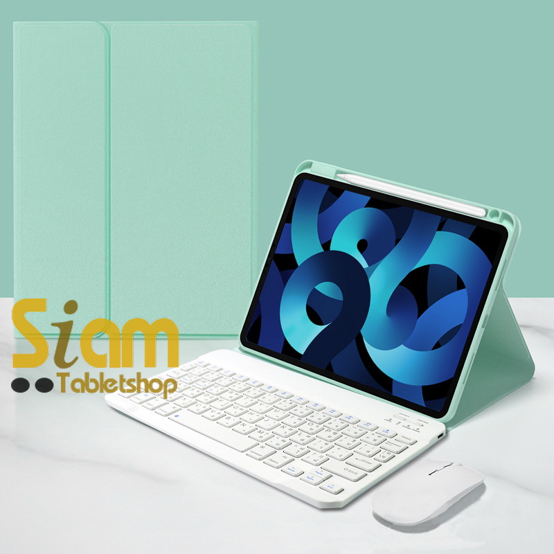 เคสคีย์บอร์ด เคส iPad Gen10 10.9 / A16 Gen 11 มีรางปากกาฝั่งขวา แป้นพิมพ์ไทย