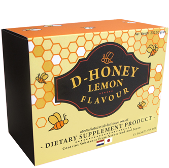ดี-ฮันนี่ เลมอน เฟลเวอร์ Baby Kiss D-Honey Lemon Flavour 1 กล่องมี 15 ซอง