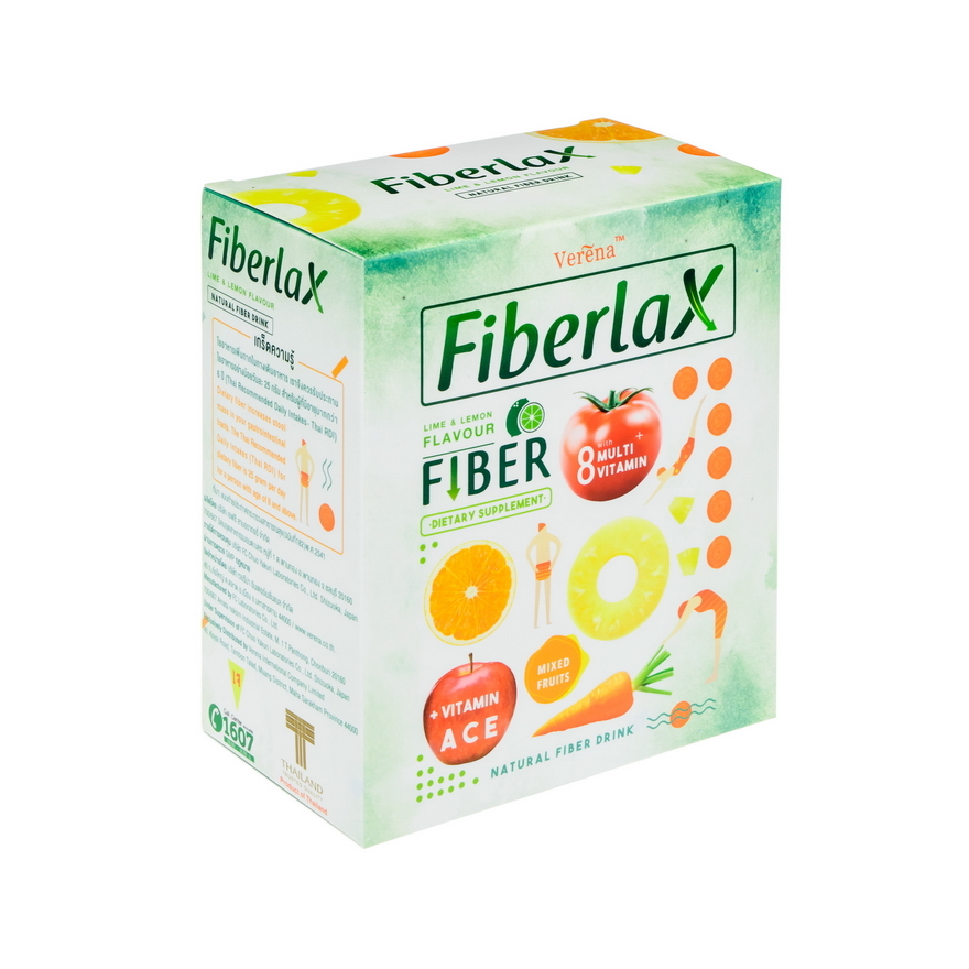 Verena Fiberlax เวอรีน่า ไฟเบอร์แล็ก 1 กล่องมี 10 ซอง