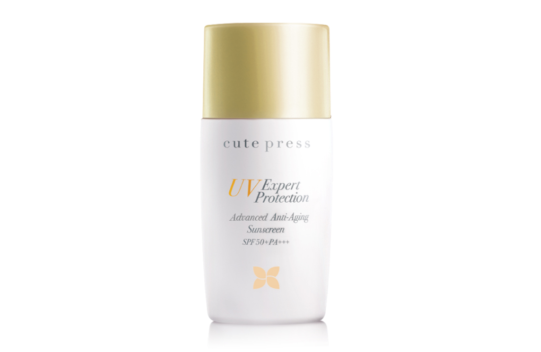 *พร้อมส่ง* Cute Press UV Expert Protection Advanced Anti-Aging Sunscreen SPF50+ PA+++ โลชั่นกันแดดเนื้อน้ำนม กันน้ำ ซึมซาบเร็ว เกลี่ยง่าย ไม่เป็นคราบ