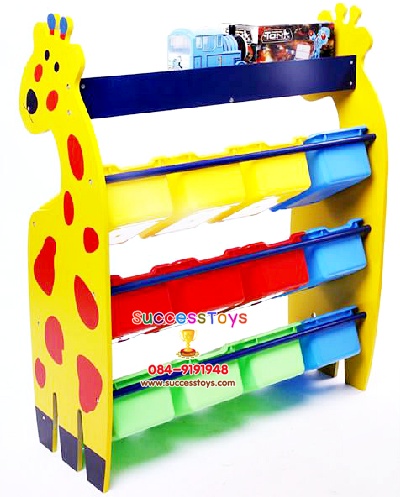 ชั้นวางของลายยีราฟ (งานไม้)