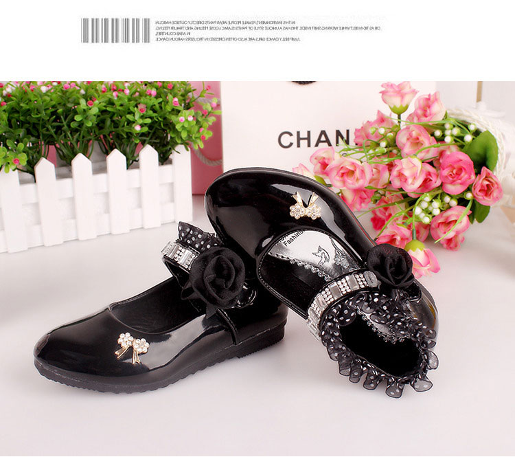 รองเท้าคัชชู หนังแก้ว สายเพชร หญิง สวยหรู Size 21-37