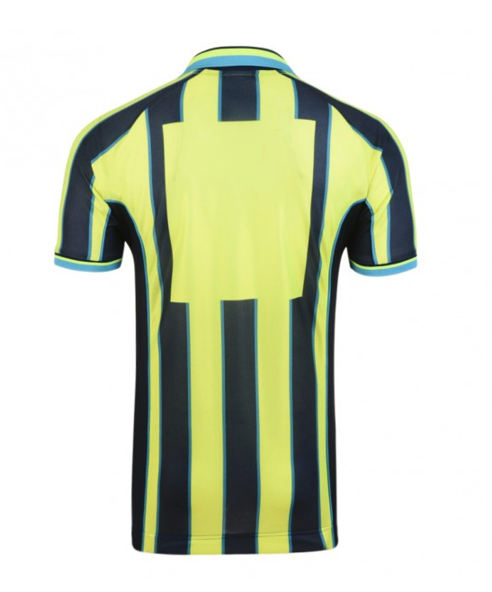 เสื้อเรทโรย้อนยุคแมนเชสเตอร์ ซิตี้ 1999 Wembley ของแท้