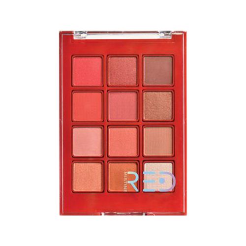 Mistine Red Velvet Eyeshadow อายแชโดว์ พาเลท 12 เฉดสี โทนสีส้มโครอล สุดอินเทรนด์ มิสทิน เรด เวลเวท