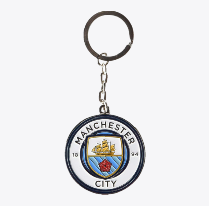 พวงกุญแจแมนเชสเตอร์ ซิตี้ Crest Keyring ของแท้