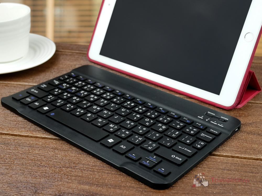 คีย์บอร์ดบลูทูธ Bluetooth สำหรับ แท็บเล็ต โทรศัพท์ แป้นพิมพ์ภาษาไทย !!พร้อมส่ง