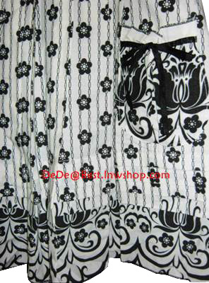 แถมให้คุณนาค่ะ D16:2nd hand dress เดรสสั้นแขนกุด ลายกราฟฟิคและดอกไม้❤